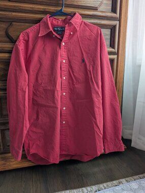 Ralph Lauren Blake Shirt Men`s Large Long Sleeve Button Down